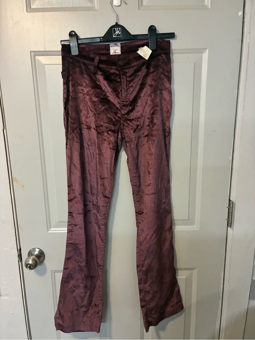 Vintage Moschino Crushed Velvet Jeans